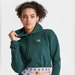 LIKE NEW Adida’s Women’s Original Tape Crop Hoodie